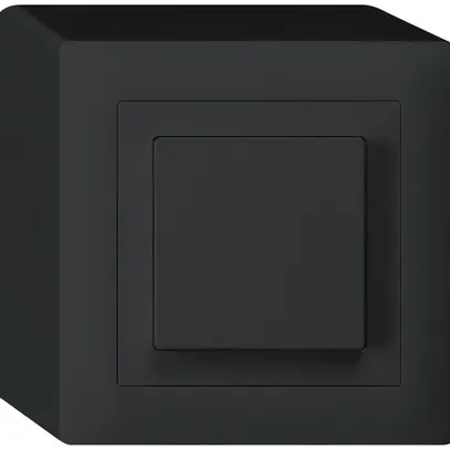 Interruttore puls.AP EDIZIOdue 3/1L nero 