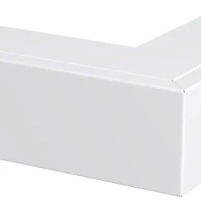 Angle extérieur Bettermann LKM 40×40mm blanc pur zingué/plastifié 