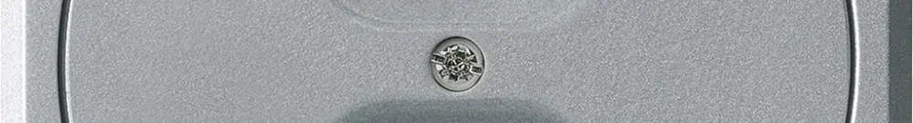 UP-Steckdose robusto 2×Typ 13 aluminium ohne Klappdeckel für Kombination 