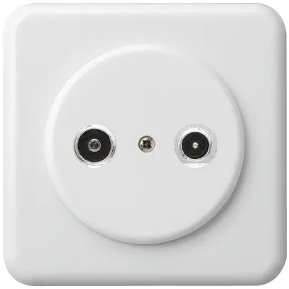 Presa d'antenna INC basico TV-R mont.C 14dB 2GHz bianco 