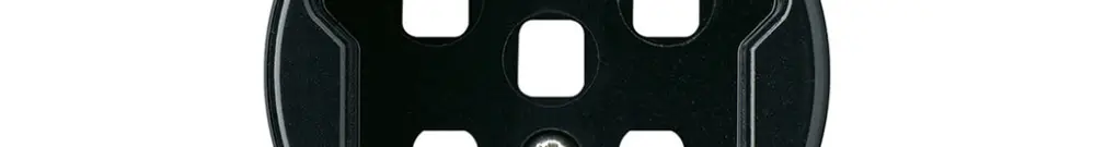 Kit frontal basico pour prise type 25 avec bornes enfichables noir 