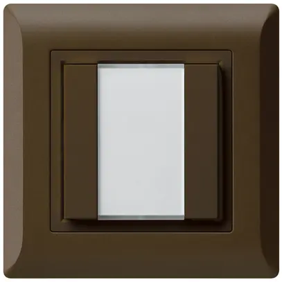 Poussoir universel ENC 2×kallysto.line avec LED brun 