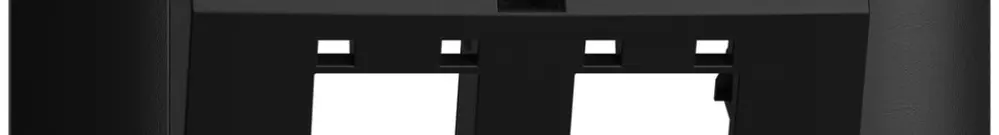 Kit montaggio ENC EDIZIOdue, con cappa di uscita obliqua, per 2×RJ45, nero 