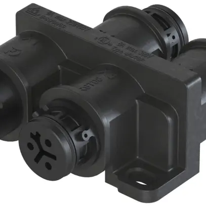 Blocco di distribuzione Wieland RST08i3VL3P1HF V SW nero 