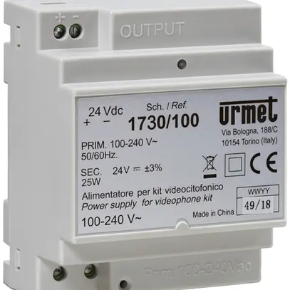 Alimentazione AMD Urmet supplementare 230VAC/24VDC 1UM 