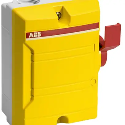 Interruttore principale AP ABB 4-poli 16A 400V giallo-rosso 