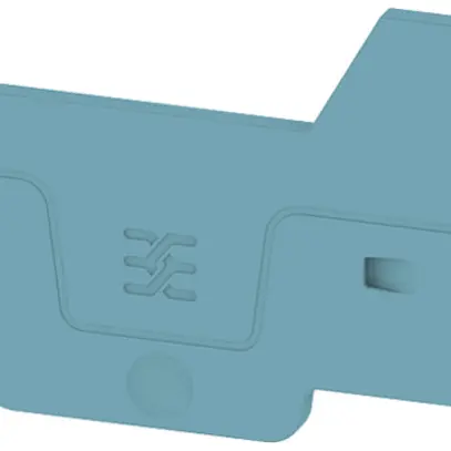 Piastra terminale Weidmüller ALEP 3C 2.5mm² 66.3×40.5×2.1mm blu 