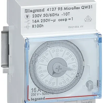 Timer giornata AMD Legrand MicroRex³ T31, 1C 16A 230VAC, 3UM 