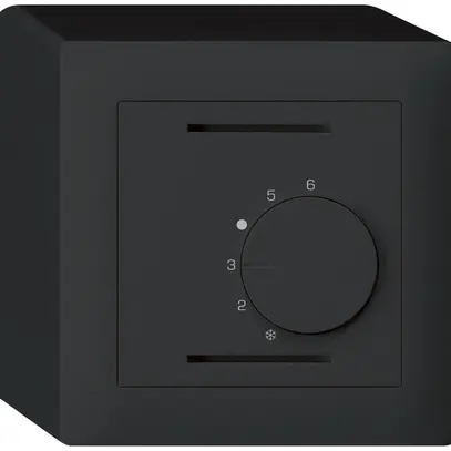 Termostato ambiente AP kallysto nero 24V 