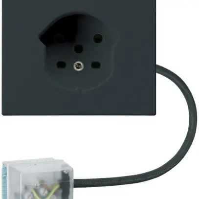 Presa FLF HA tipo 15 con morsetti a innesto adattatore cavo piatto Power nero 