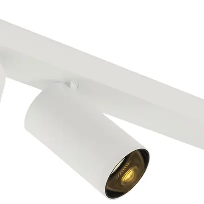 Plafonnier SLV KAMI GU10 2×0…10W 400×125mm blanc/noir 