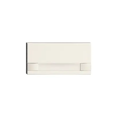 Tasto 1/2 KNX/elettronico senza LED+cart. EDIZIOdue comando 2×bianco 