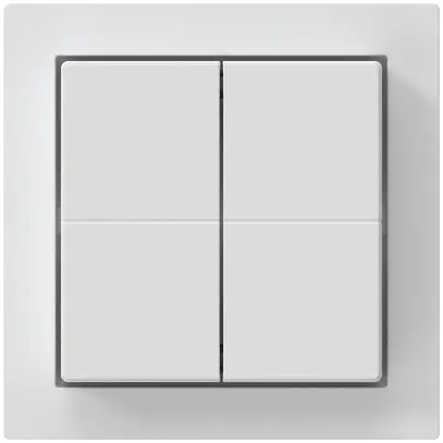 Poussoir sans fil Friends of Hue KAL, 4×, 60×60mm, autocollant, blanc 