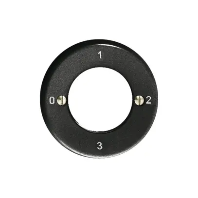 Kit frontal Feller 0-1-2-3 noir pour interrupteur rotatif à clé 