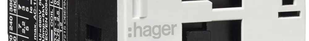 Hilfsschütz Hager 2 Schliesser+2 Öffner 4A bei AC-15 Spulenspannung 230VAC 