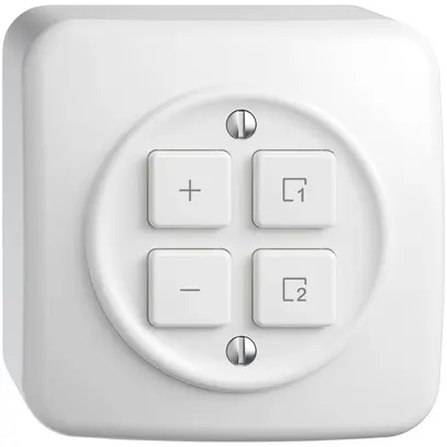 Station sec.variateur AP STANDARDdue Wiser SNAPFIX® 1 scène 4 touches bc 
