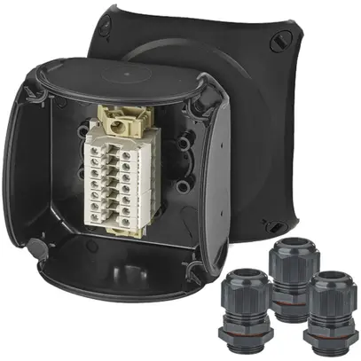 Scatola di derivazione AP Hensel RX 0207 AX Ex-2/22 7×2.5mm² 93×93×62mm IP66 ne 