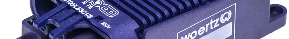 Boîte de raccordement rapide Woertz pour câble plat Combi/DALI 3P C1 L2 