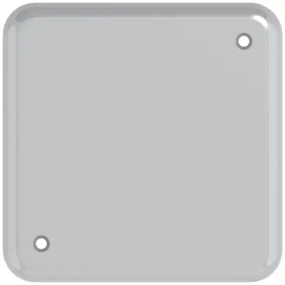 Placca di copertura grd.I-I 2 buchi Al anod. 