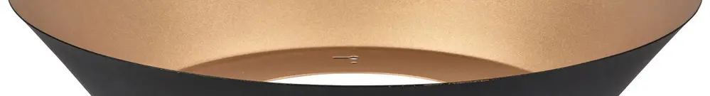 Riflettore DOTLUX LUNA alluminio diretto simmetrico Ø461×93mm nero/oro 