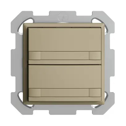 Pulsante KNX RGB INC EDUE, 250mW, s.LED, carta, 2×pulsante, com.2×tasti, sa 