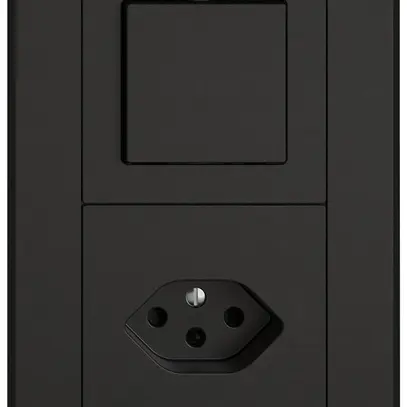 Combinazione INC EDIZIO.liv SNAPFIX® 2×1 156×96mm schema 3/1L+1×T13 nero 