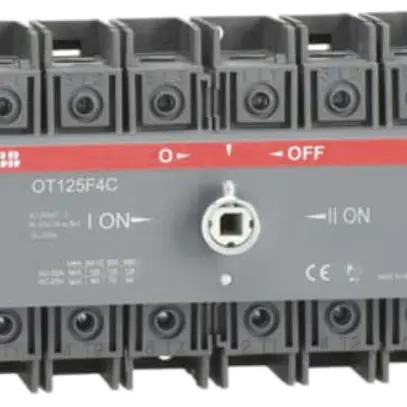 REG-Lastumschalter ABB OT125F4C, 4P 125A/690V, offene Umschaltung I-O-II 