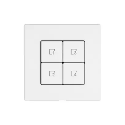 Comando per pulsante scene EDIZIO.liv Wiser SNAPFIX® 4 scene WLAN 4T bi 
