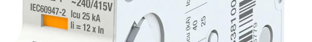 Leitungsschutzschalter ABB MCB S300P 1P 240V Typ K 40A Icn 20kA Icu 25kA 1TE 
