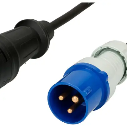 Prolunga MH T23/CEE16A blu H07RN-F3G1.5mm² GDV 1.5m IP44/IP55 nero 
