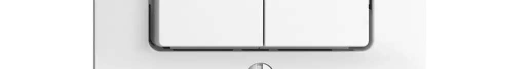 Frontset EDIZIOdue weiss 60×60mm T12 