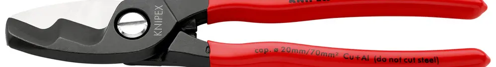 Cisaille pour câbles KNIPEX StepCut® 200mm 70mm²/Ø20mm 