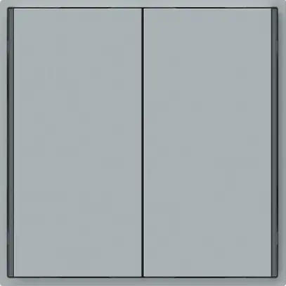 Poussoir KNX KAL 2×touches 4×points actionnables LED gris 