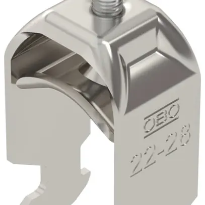 Brida rapida BET 2056 piede a H metallo 22…28mm 1×cavo A2 1.4301 