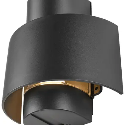Applique SLV PHOTONI E27 1×13W IP65 REG 109×218×225mm nero 