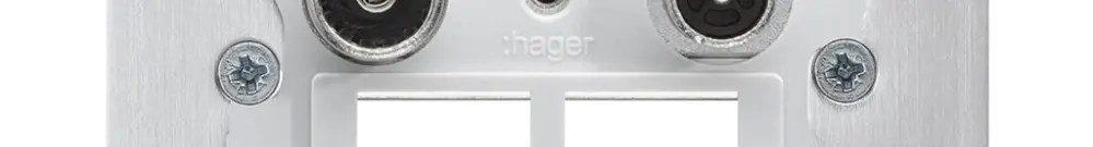 Intérieur pour prise multimédia Hager R/TV montage F 11dB 2GHz 