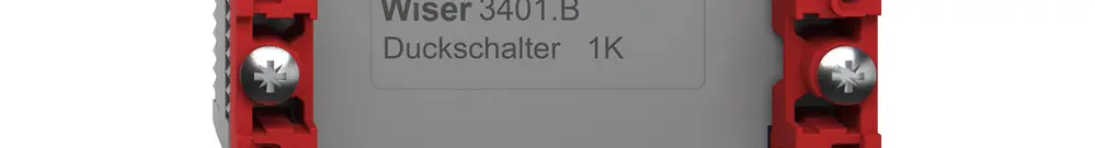 Funktionseinsatz Druckschalter 1K Wiser SNAPFIX® 1 Schaltkontakt 