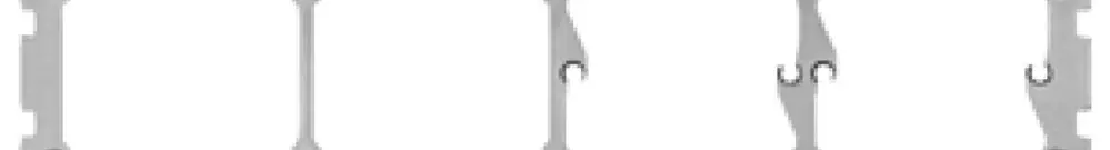 Plaque de fixation ENC I-I-I-I 2×multi-m. 