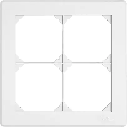 Intestazione INC EDIZIO.liv SNAPFIX® 2×2 per combinazioni a libera scelta bianco 