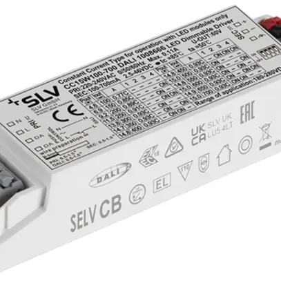 LED-Betriebsgerät SLV 4.6…15W 60V 100…700mA DALI 103.4×30×21mm 