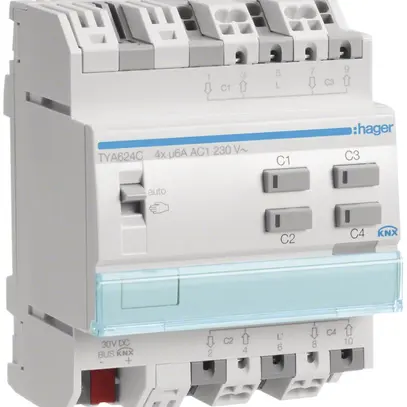 Actionneur AMD pour jalousie KNX 230V quadruple 