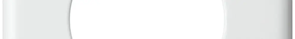 Plaque de recouvrement basico 1×1 45mm blanc 