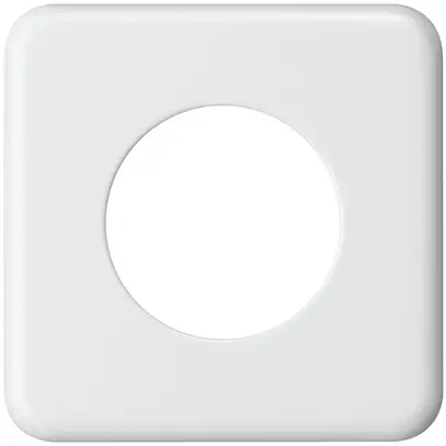 Plaque de recouvrement basico 1×1 45mm blanc 