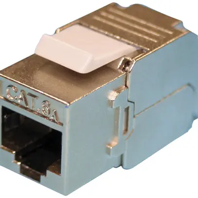 Modulo di raccordo ROLINE RJ45/s cat.6A Keystone argento 