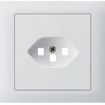 Kit frontale INS Hager kallysto per presa G3 1×tipo 23 telaio a innesto bianco 
