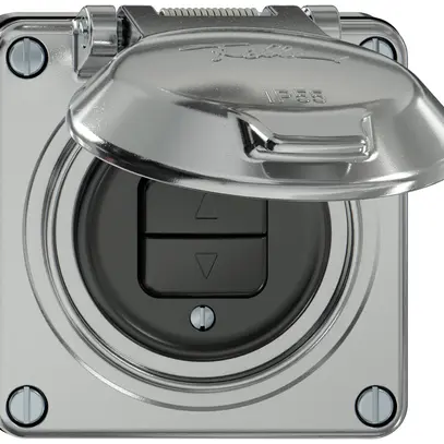 Pulsante tapparelle INC ELEMENT 1P 2 tasti c.coperchio alluminio 
