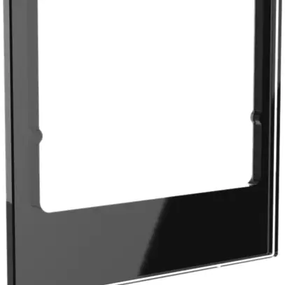 Cornice design audio Hager elcom.touch/elcom.fon quadrato vetro nero 