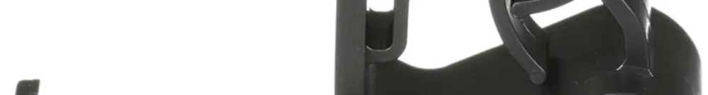 Clip für Kabel Ø 6.6…7.5mm, parallel zur Befestigung unten, schwarz 
