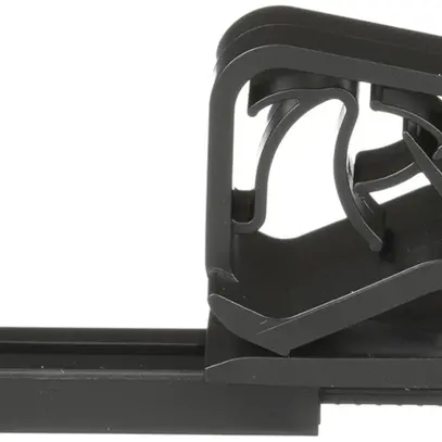 Clip für Kabel Ø 6.6…7.5mm, parallel zur Befestigung unten, schwarz 