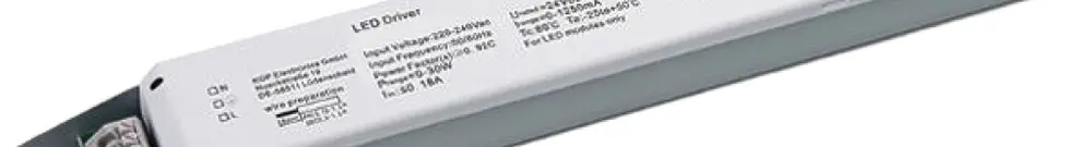 LED-Konverter DOTLUX CV IP20 0…30W 24V/1.25A 230×30×21mm 